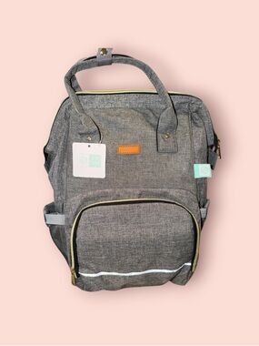 NWT Gray Convertible Baby Bag Backpack